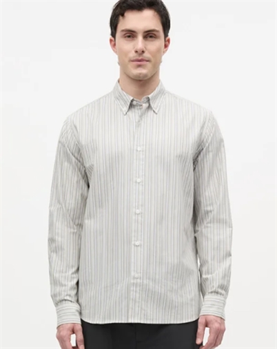 Mads Nørgaard - Oxford Sune Stripe Skjorte - Overland Track
